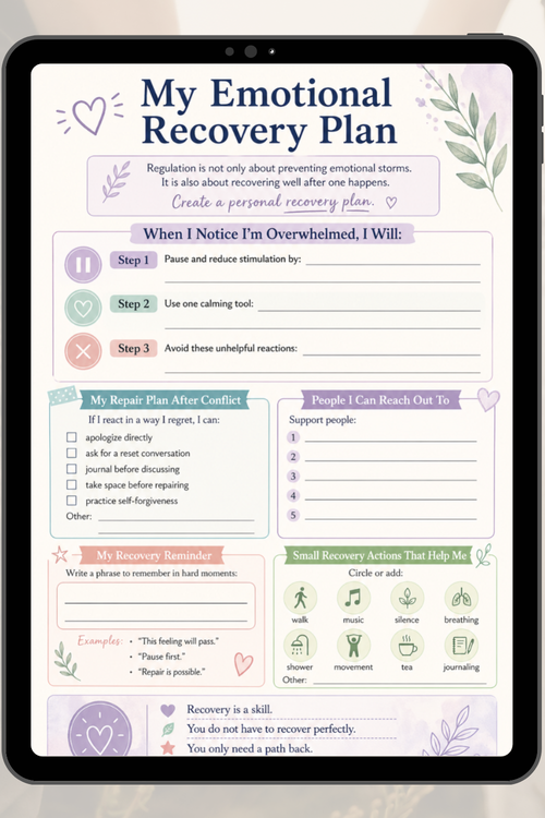 ADHD Executive Function Planner for Adults | Dopamine Menu, Brain Dump & Focus Pages