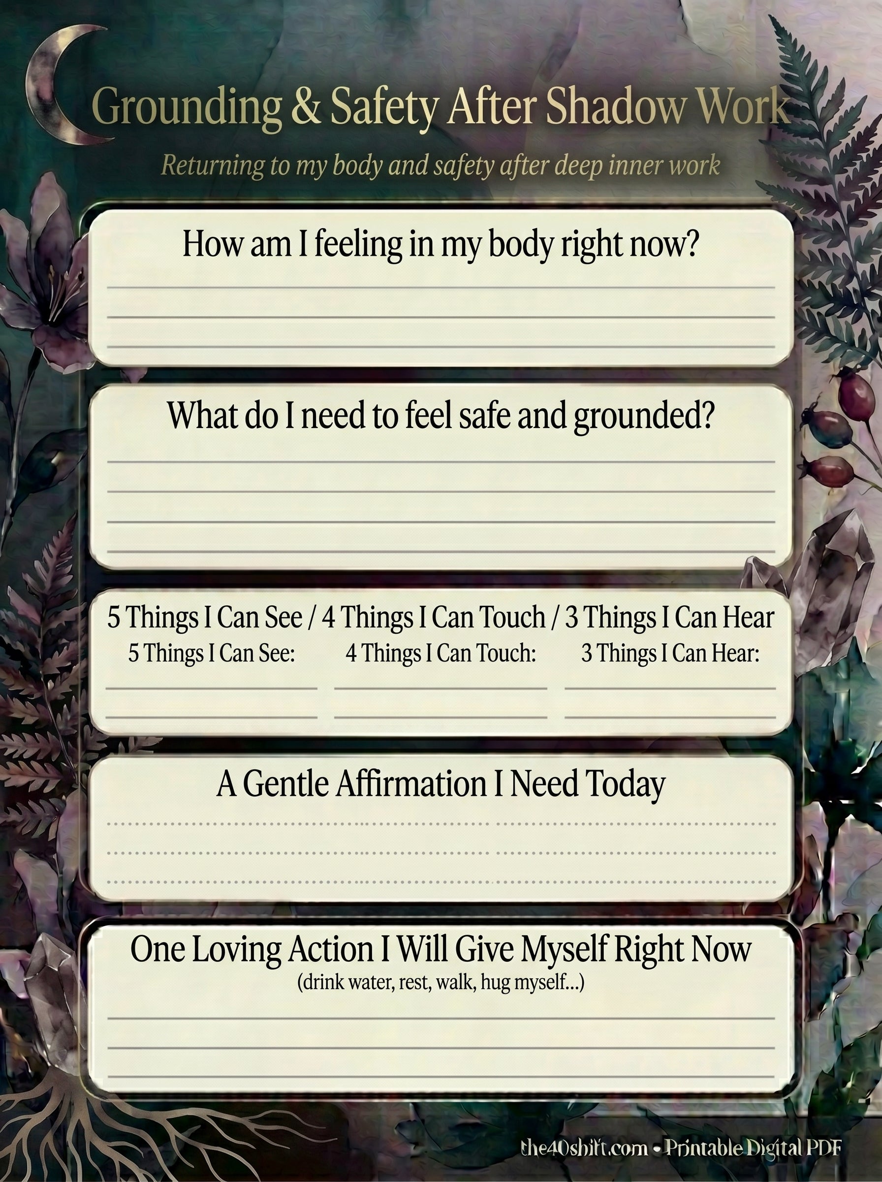 Shadow Work Journal for Women | Face Your Shadows, Heal Your Light & Transform Your Life