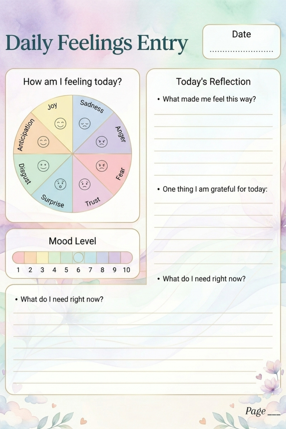 The Feelings Journal for Women: Digital Emotional Wellness Companion