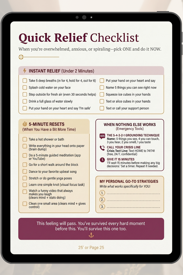 The Divorced Woman's 30-Day ADHD Reset Workbook: From Chaos to Calm After 40