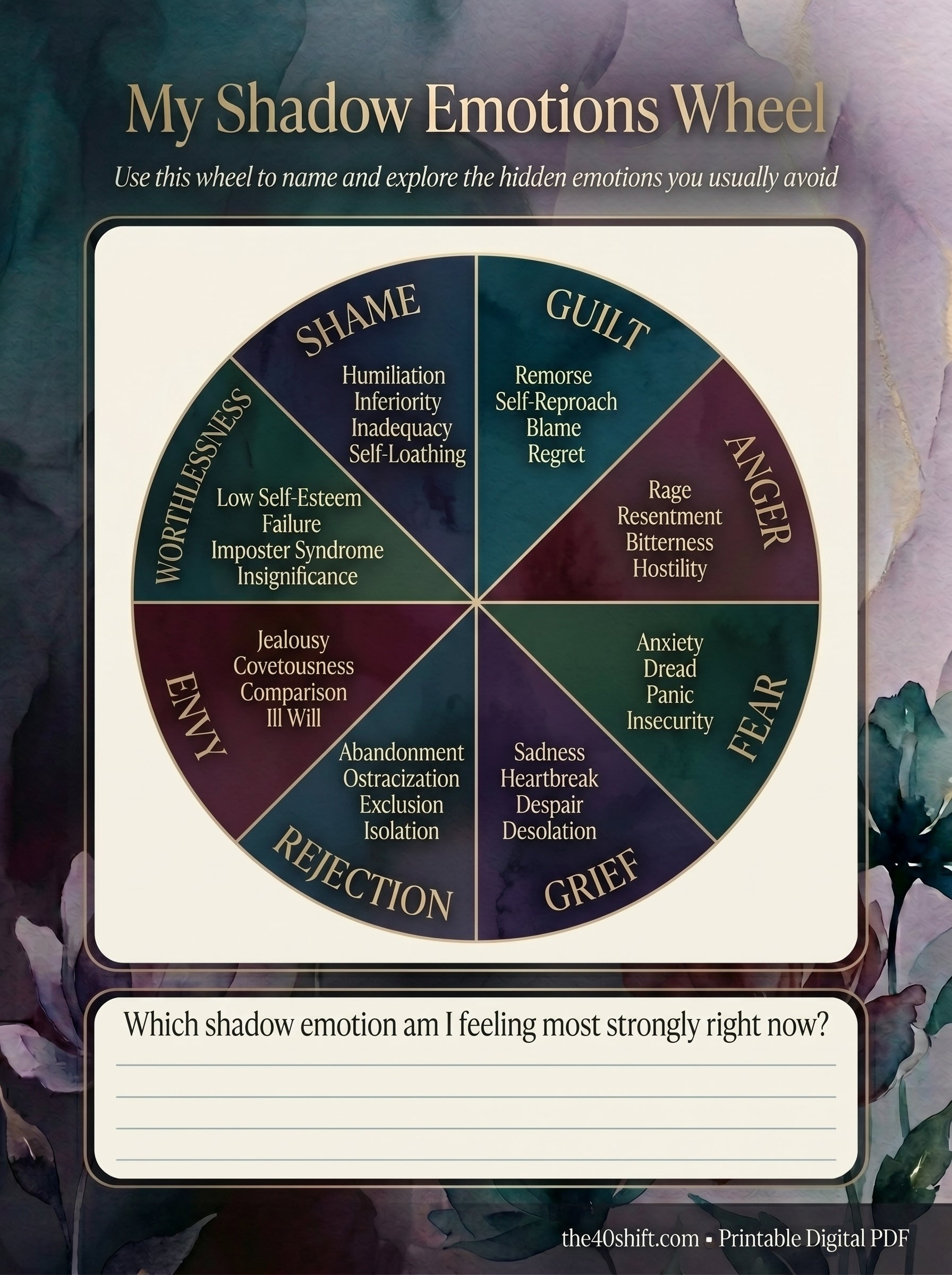 Shadow Work Journal for Women | Face Your Shadows, Heal Your Light & Transform Your Life