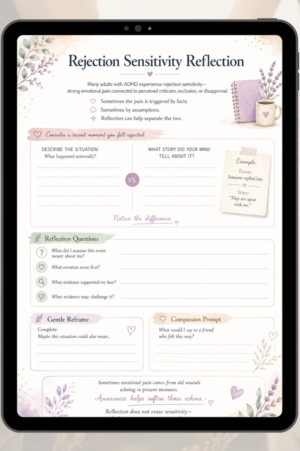 ADHD Executive Function Planner for Adults | Dopamine Menu, Brain Dump & Focus Pages