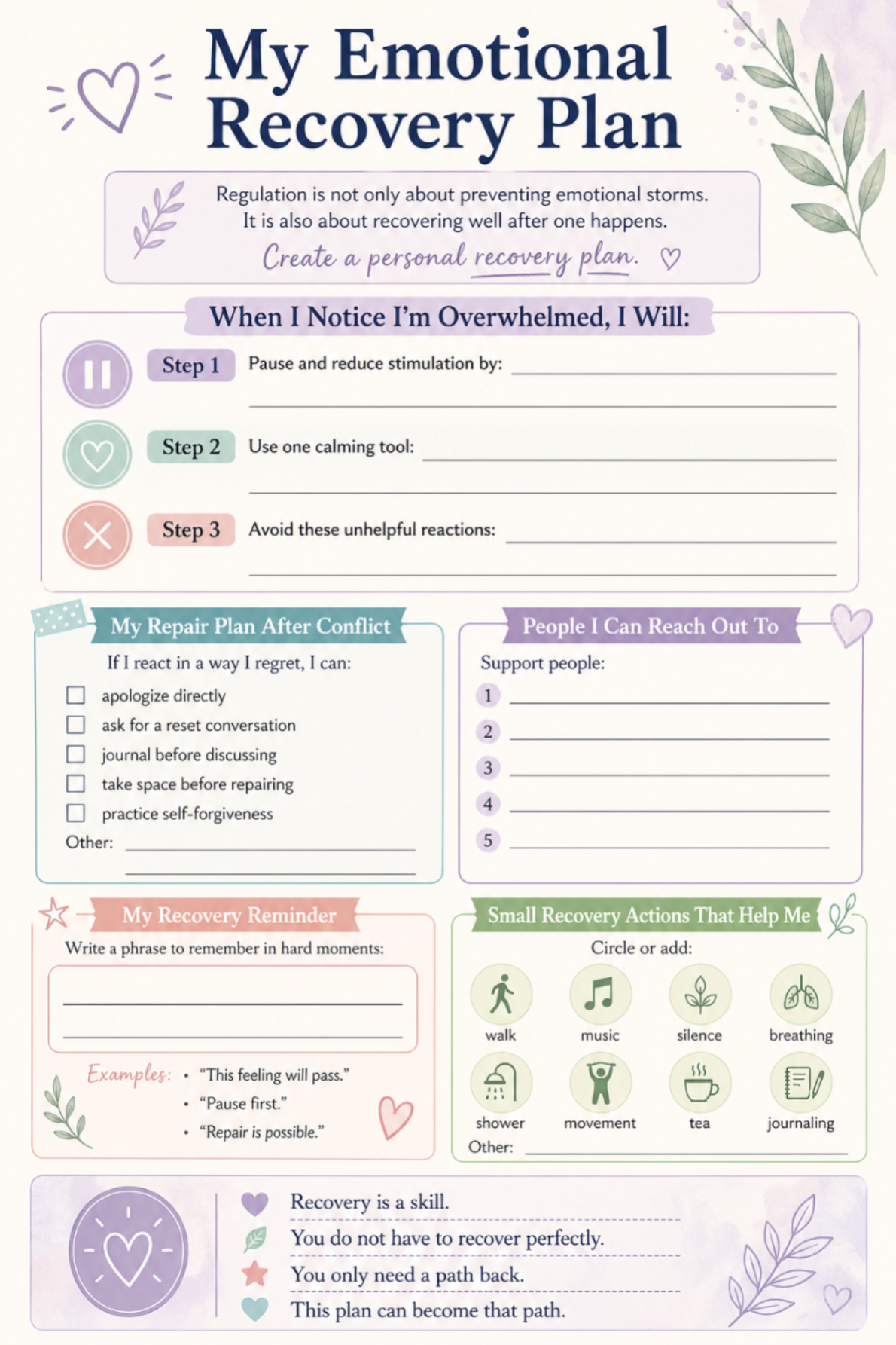 ADHD Executive Function Planner for Adults | Dopamine Menu, Brain Dump & Focus Pages